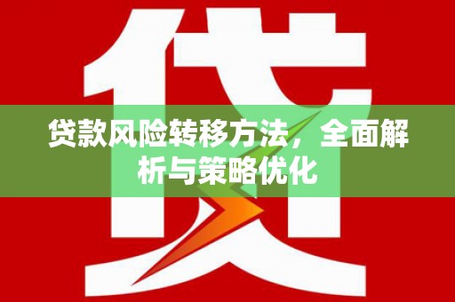 美姑贷款风险转移方法，全面解析与策略优化