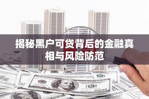 美姑揭秘黑户可贷背后的金融真相与风险防范