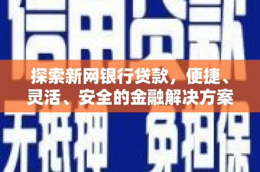 美姑探索新网银行贷款，便捷、灵活、安全的金融解决方案