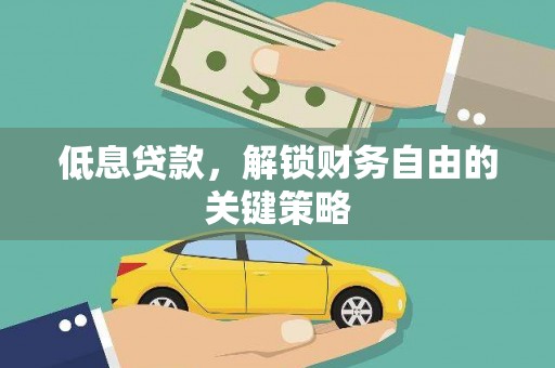 美姑低息贷款，解锁财务自由的关键策略