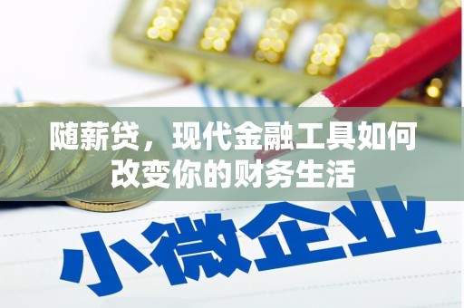 美姑随薪贷，现代金融工具如何改变你的财务生活