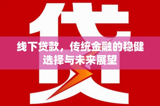 美姑线下贷款，传统金融的稳健选择与未来展望