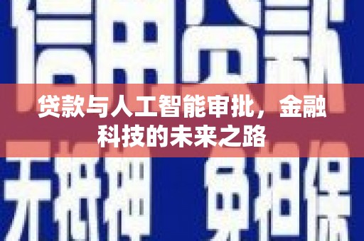 美姑贷款与人工智能审批，金融科技的未来之路