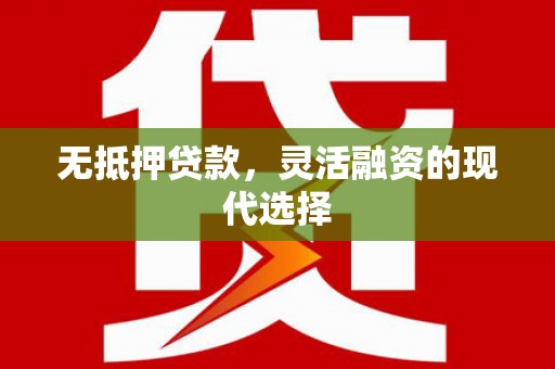 美姑无抵押贷款，灵活融资的现代选择
