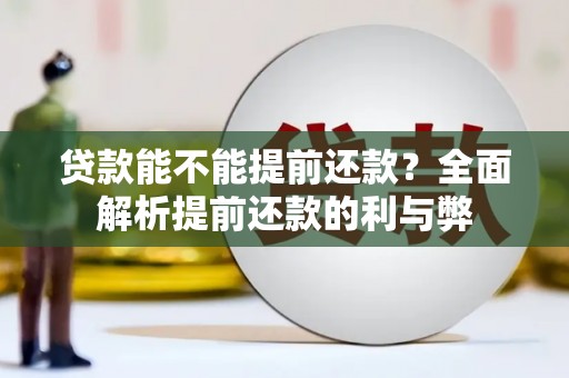 美姑贷款能不能提前还款？全面解析提前还款的利与弊