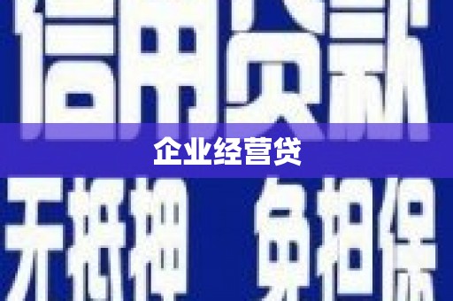 美姑企业经营贷