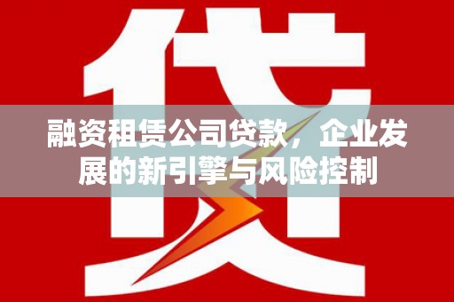 美姑融资租赁公司贷款，企业发展的新引擎与风险控制