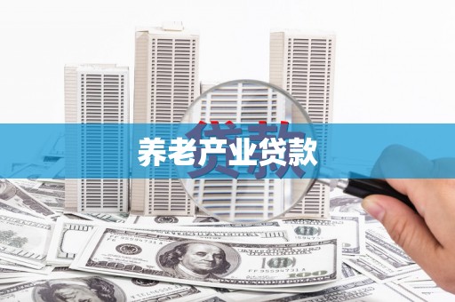 美姑养老产业贷款
